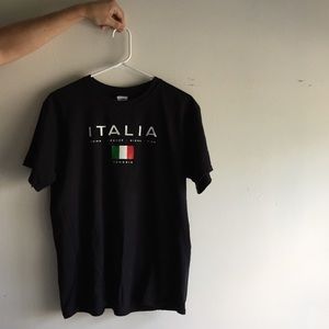Black “Italia” T-shirt